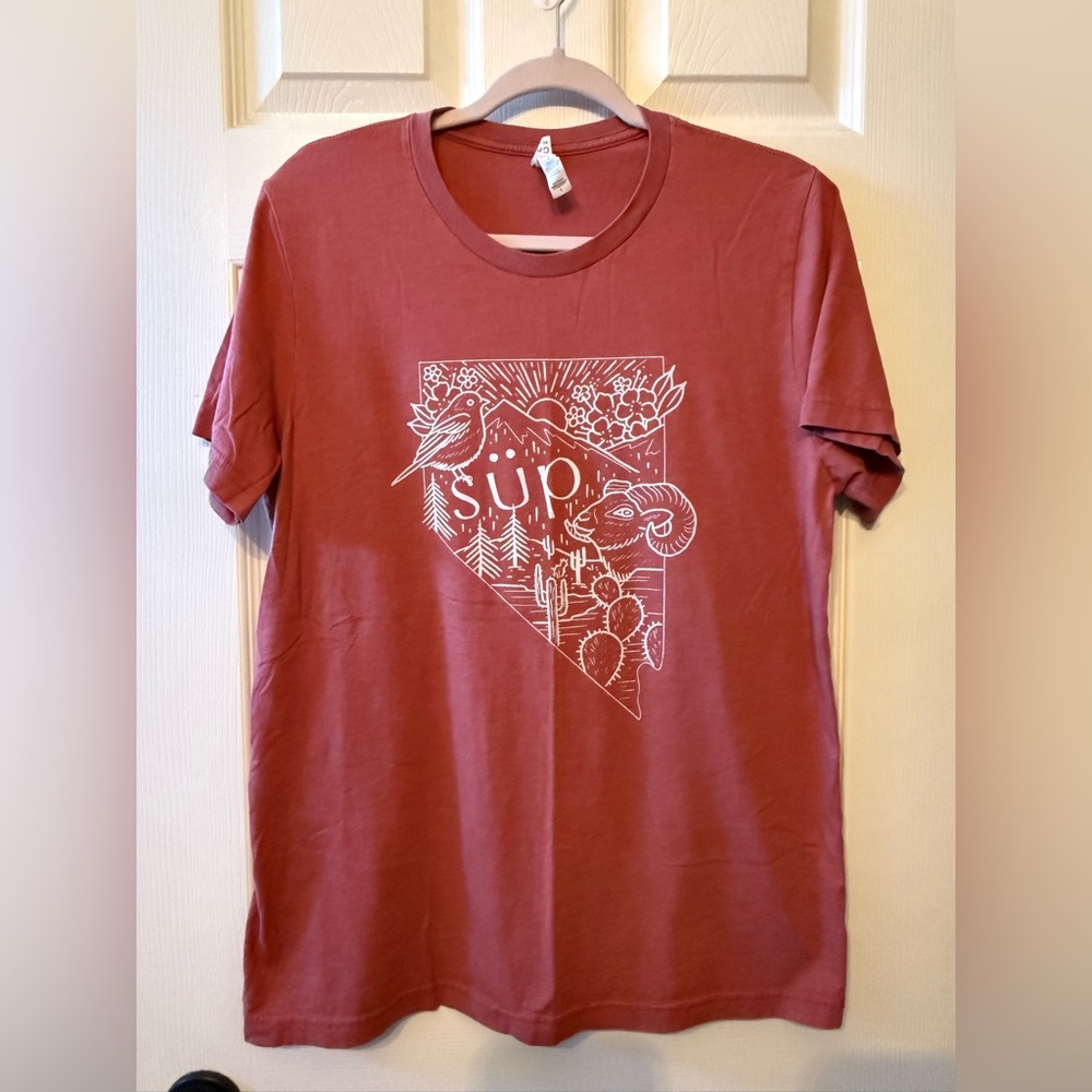 Men's Red Graphic T-Shirt